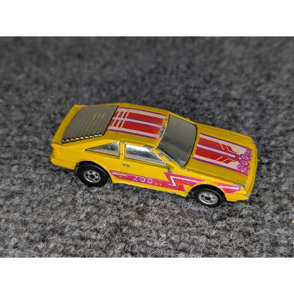 Hot Wheels Vintage Flip-Outs Flippin' Frenzy‎ Yellow Hong Kong 1986 Nissan 200SX